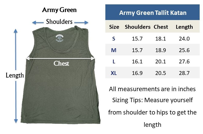 Army Green Tallit Katan
